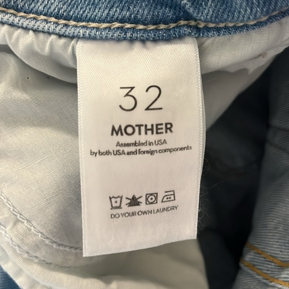 NEW MOTHER The Hustler Ankle Fray Limited Edition Denim Jeans Size 32 - Picture 8 of 9